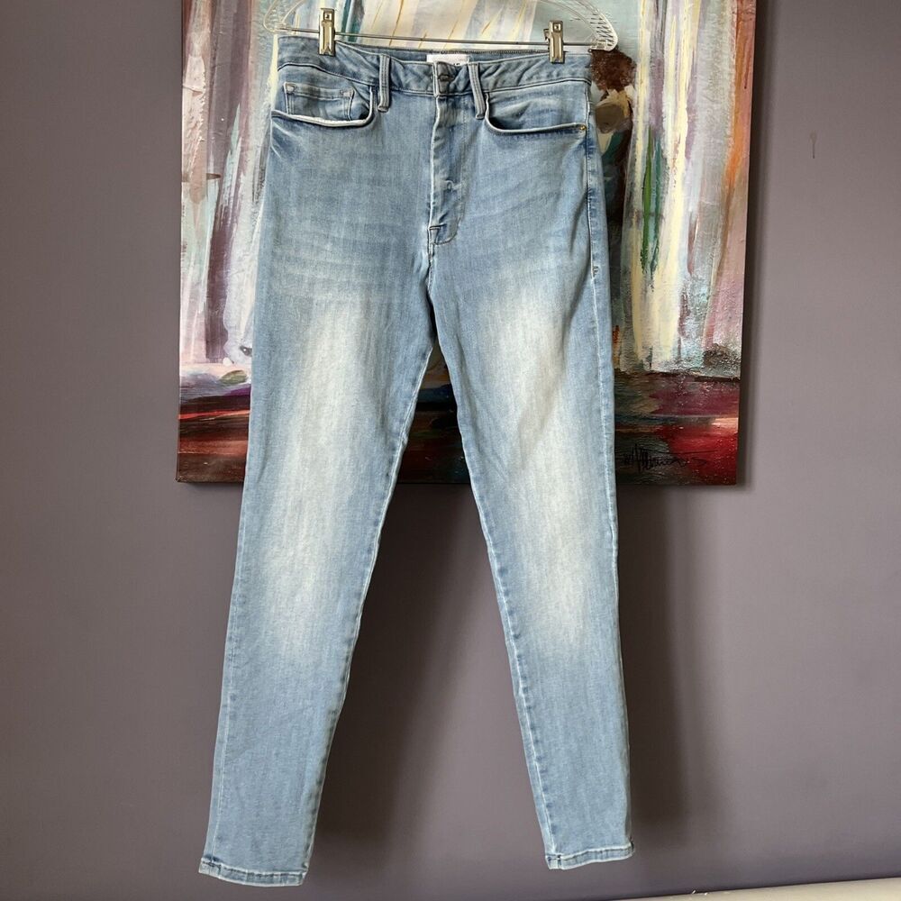 FRAME Women Le One Skinny Jeans Sz 2 Light Wash Stretch